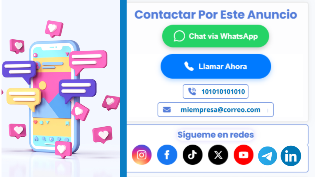 redes sociales y wathsApp