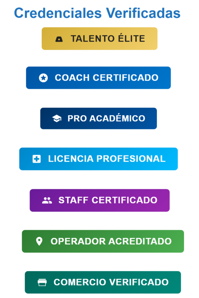 credenciales verificadas